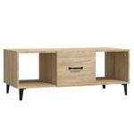 Coffee Table Sonoma Oak 102x50x40 cm Engineered Wood 812702