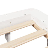 Bed Frame without Mattress White 160x200 cm Solid Wood Pine 850654