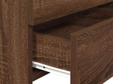 Bedside Cabinets 2 pcs with 2 Drawers Brown Oak 40x36.5x62 cm 858645