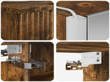 Bathroom Furniture Set 4 pcs Smoked Oak 3407403