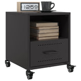 ZNTS Bedside Cabinet Black 36x39x43.5 cm Steel 846704