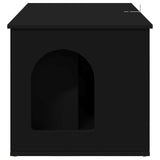 Cat House Black 85 x 55 x 50.5 cm Engineered Wood 8000726