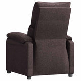 Recliner Chair Dark Brown Fabric 342455