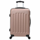 Suitcase with Lock 3 pcs Rose Gold 50 x 31 x 78 cm ABS Plastic 42006241