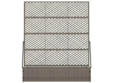 Garden Trellis Planter Grey 105 x 30 x 170 cm Metal 366623