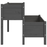 Planter Grey 110x84x75 cm Solid Wood Pine 822264