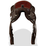 Western Saddle. Headstall&Breast Collar Real Leather 12" Brown 91350