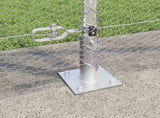 Welded Wire Fence with Concrete Base 10 x 1.2 m 3353766