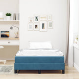 Box Spring Bed with Mattress Dark Blue 120 x 210 cm Fabric 3398741