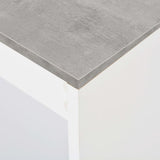 Bar Table with Shelf White 110x50x103 cm 280214