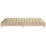 Bed Frame No Mattress Sonoma Oak 150x200 cm King Size Engineered Wood 3328710