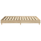 Bed Frame No Mattress Sonoma Oak 150x200 cm King Size Engineered Wood 3328710