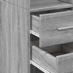 Slim Storage Cabinet Grey Sonoma 30x42.5x225 cm Engineered Wood 3281271