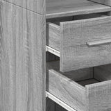 Slim Storage Cabinet Grey Sonoma 30x42.5x225 cm Engineered Wood 3281271