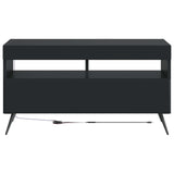 LED TV Cabinet Black Engineered Wood 897656