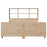 ZNTS Bookcase Bed without Mattress 140x200 cm Solid Wood 3323806