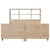 Bookcase Bed without Mattress 140x200 cm Solid Wood 3323806