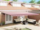 Awning Frame Red and White 500 x 300 cm 3331277