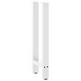 Console Table Legs White 2 pcs 28x cm Steel 4013293