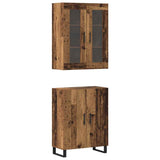 Highboard 2 pcs Old wood Engineered wood 3394521