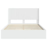 Bed Frame with Storage and Headboard White 160 x 200 cm 3414007