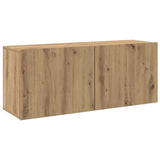 TV Cabinet Wall-mounted Artisan Oak 100x30x41 cm 857671