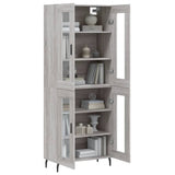 Highboard Grey Sonoma 69.5x34x180 cm Engineered Wood 3198295