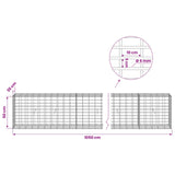 Gabion with 5 mm Wire and 5x10 cm Mesh 1050x30x50 cm 3464631