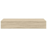 Wall-mounted Drawer Shelves 2 pcs Oak 60x23.5x10cm MDF 330262