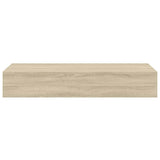 Wall-mounted Drawer Shelves 2 pcs Oak 60x23.5x10cm MDF 330262