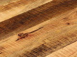 Table Top 90x3.8 cm Round Solid Wood Rough Mango 370016