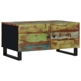 Coffee Table 80x50x40 cm Solid Wood Reclaimed&Engineered Wood 350638