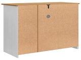 Microwave Sideboard PANAMA White and Honey Wax Solid-Pine 42033389