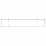 Garden Raised Bed Light Brown 480 x 80 x 45 cm Galvanised Steel 42017341