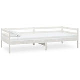 ZNTS Day Bed without Mattress White Solid Wood Pine 90x200cm 806931