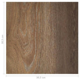 Self-adhesive Flooring Planks 55 pcs PVC 5.11 m Brown 324667