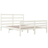 Bed Frame without Mattress White Solid Wood Small Double 3103684