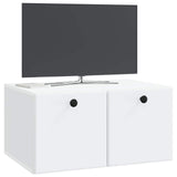 Wall-Mounted TV Cabinet 59.5 x 41 x 30 cm White Engineered Wood 899185
