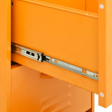 Storage Cabinet Mustard Yellow 42.5x35x101.5 cm Steel 336182