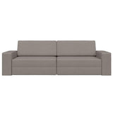Sofa Bed Taupe 245 x 78 x 77 cm Fabric 4106720