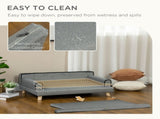 Dog Sofa, with Wooden Legs, Water-Resistant Fabric, for Medium & Large Dogs - Grey T3398P376487