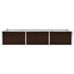 Garden Raised Bed Brown 240x80x45 cm Galvanised Steel 45714