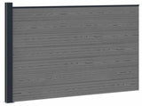 Fence Panel WPC and Aluminium Grey 42039068