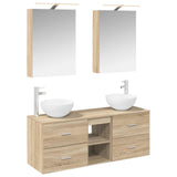 Bathroom Furniture Set 5 pcs Sonoma Oak 3406713