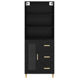 Highboard Black Oak 69.5 x 32.5 x 180 cm Engineered Wood 3416209