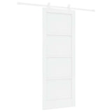 Sliding Door White 78 x 202 cm Solid Pine Wood 3333387