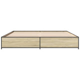 Bed Frame without Mattress Sonoma Oak 180x200 cm Super King 3279828