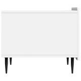 Coffee Table with Drawer White 49 x 50 x 42 cm Engineered Wood 894505