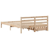 Bed Frame without Mattress 120x190 cm Small Double Solid Wood Pine 3301528