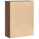Bookcase Brown Oak 60x24x76.5 cm Engineered Wood 860388